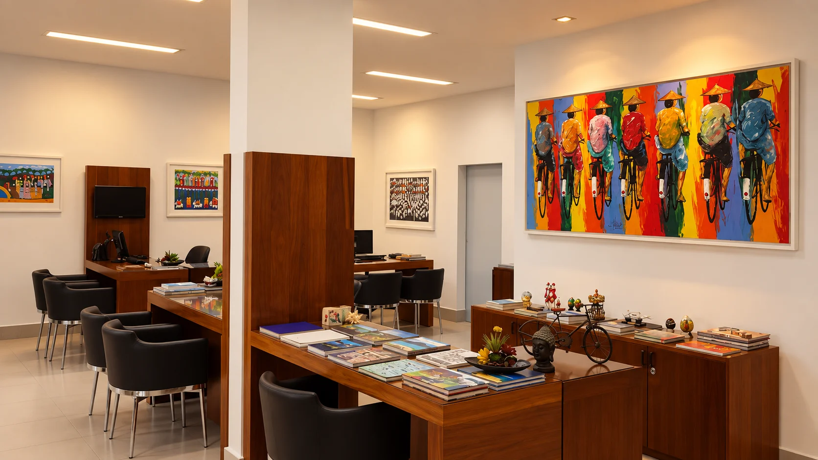 Interior da agência Intermap Turismo em Goiânia